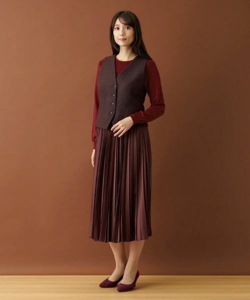 Leilian / レリアン テーラードジャケット | ヘリンボーンベスト | 詳細16