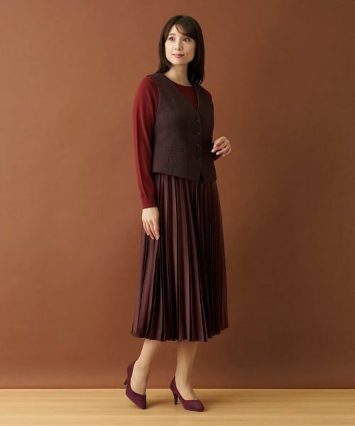 Leilian / レリアン テーラードジャケット | ヘリンボーンベスト | 詳細18