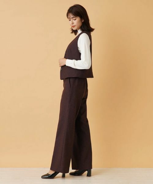 Leilian / レリアン テーラードジャケット | ヘリンボーンベスト | 詳細2