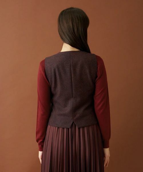 Leilian / レリアン テーラードジャケット | ヘリンボーンベスト | 詳細25