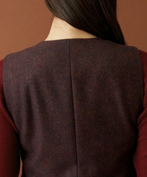 Leilian / レリアン テーラードジャケット | ヘリンボーンベスト | 詳細27