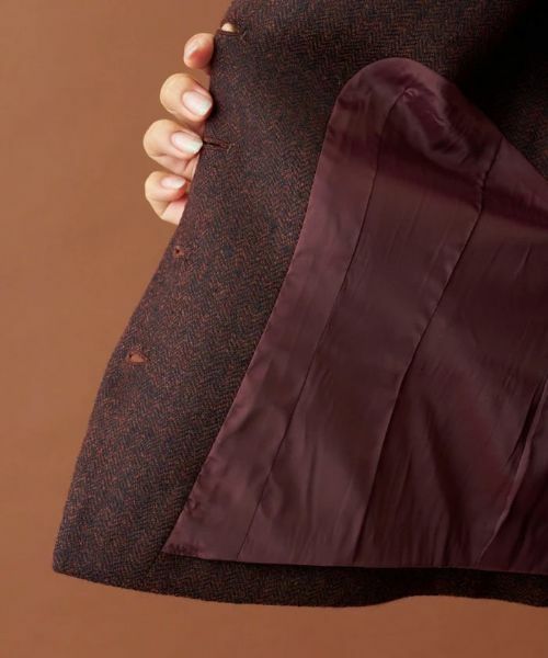 Leilian / レリアン テーラードジャケット | ヘリンボーンベスト | 詳細29