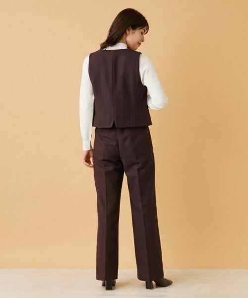 Leilian / レリアン テーラードジャケット | ヘリンボーンベスト | 詳細3