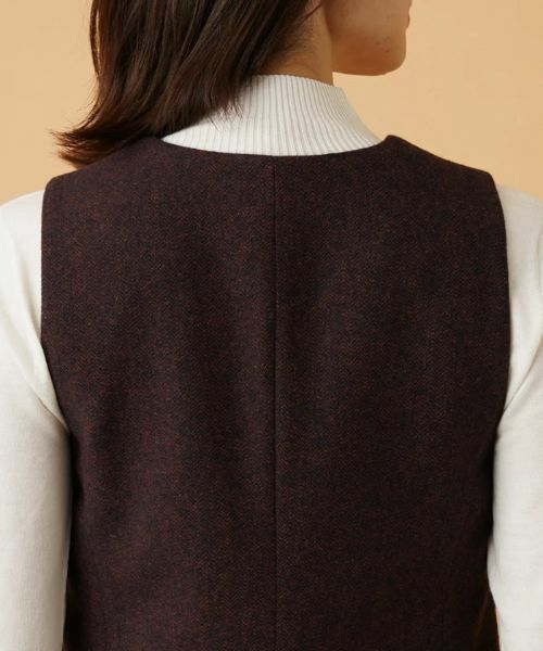 Leilian / レリアン テーラードジャケット | ヘリンボーンベスト | 詳細9