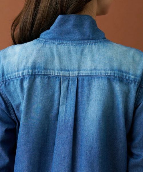 Leilian / レリアン シャツ・ブラウス | ボウタイデニムブラウス | 詳細17
