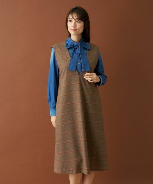 Leilian / レリアン シャツ・ブラウス | ボウタイデニムブラウス | 詳細21