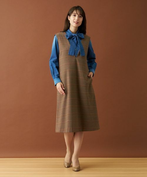 Leilian / レリアン シャツ・ブラウス | ボウタイデニムブラウス | 詳細22