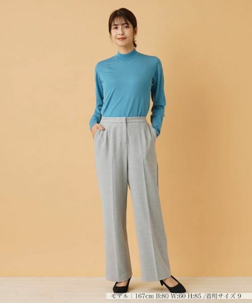 Leilian / レリアン その他パンツ | センタープレスワイドパンツ | 詳細1