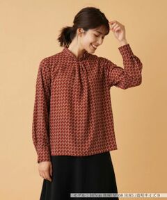 Leilian / レリアン シャツ・ブラウス | ジオメトリックプリントブラウス