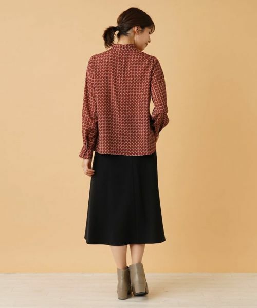 Leilian / レリアン シャツ・ブラウス | ジオメトリックプリントブラウス | 詳細13