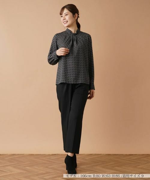 Leilian / レリアン シャツ・ブラウス | ジオメトリックプリントブラウス | 詳細14