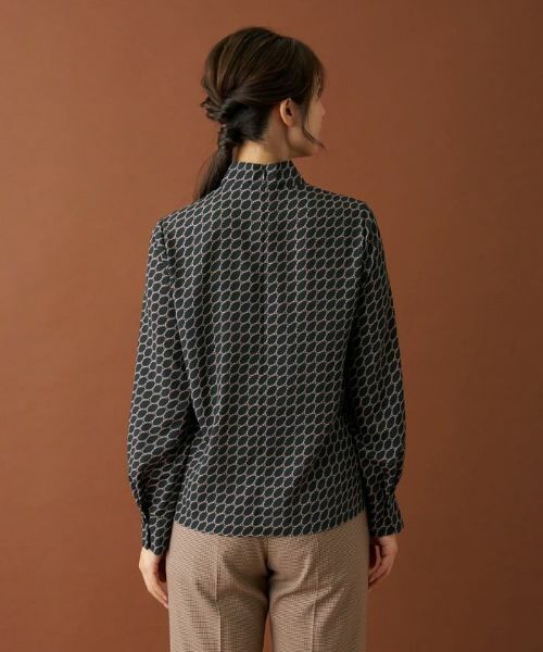 Leilian / レリアン シャツ・ブラウス | ジオメトリックプリントブラウス | 詳細6