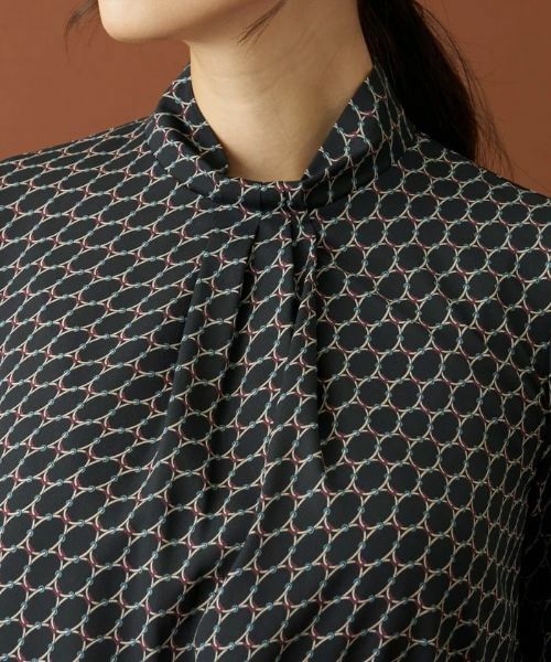 Leilian / レリアン シャツ・ブラウス | ジオメトリックプリントブラウス | 詳細7