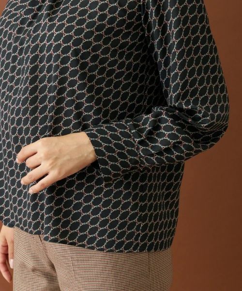 Leilian / レリアン シャツ・ブラウス | ジオメトリックプリントブラウス | 詳細9