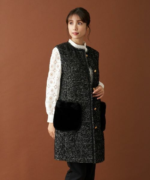 Leilian / レリアン テーラードジャケット | ファンシーツイードジレ | 詳細2