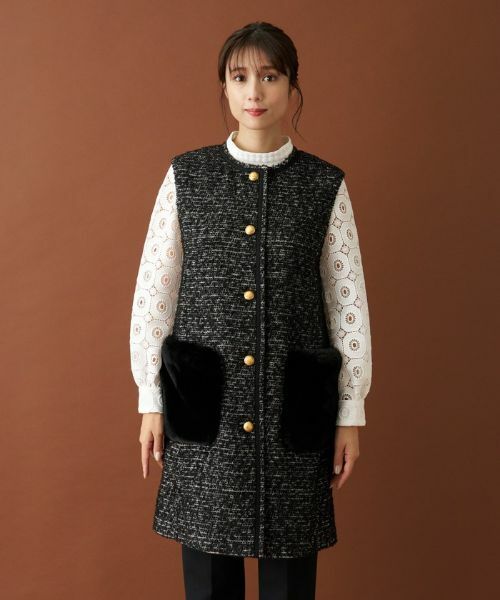 Leilian / レリアン テーラードジャケット | ファンシーツイードジレ | 詳細4