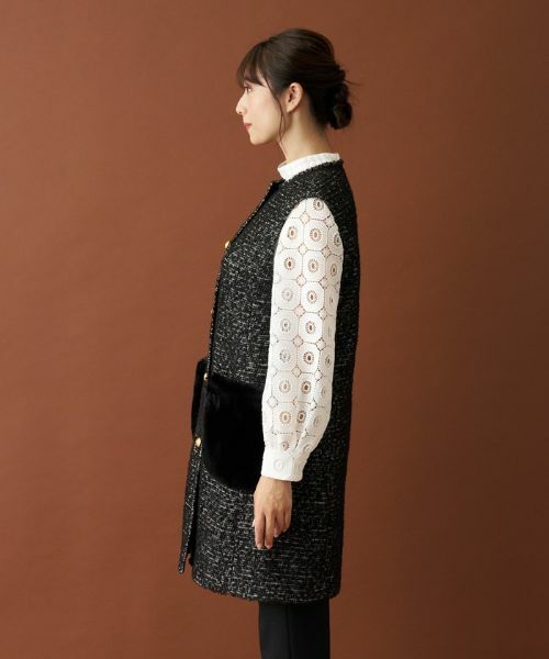 Leilian / レリアン テーラードジャケット | ファンシーツイードジレ | 詳細5