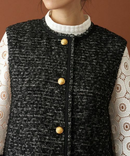 Leilian / レリアン テーラードジャケット | ファンシーツイードジレ | 詳細7