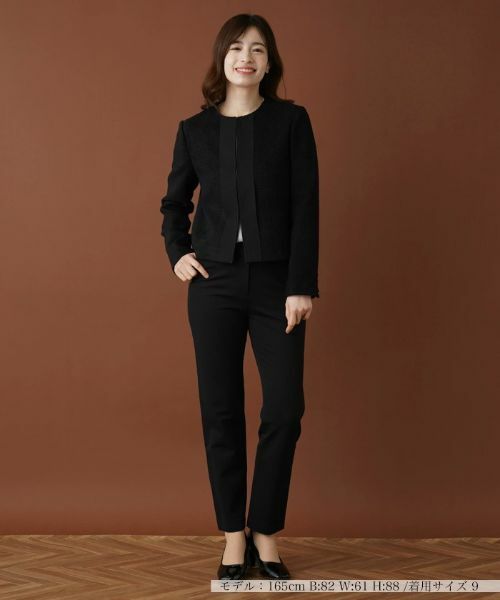 Leilian / レリアン テーラードジャケット | ツイードノーカラージャケット【セレモニー】 | 詳細1