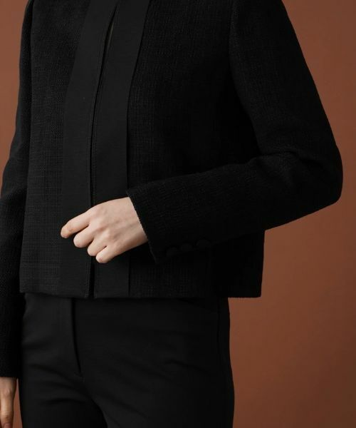 Leilian / レリアン テーラードジャケット | ツイードノーカラージャケット【セレモニー】 | 詳細10