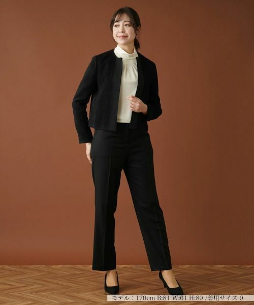 Leilian / レリアン テーラードジャケット | ツイードノーカラージャケット【セレモニー】 | 詳細13