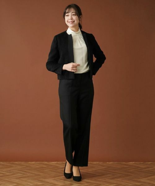 Leilian / レリアン テーラードジャケット | ツイードノーカラージャケット【セレモニー】 | 詳細14