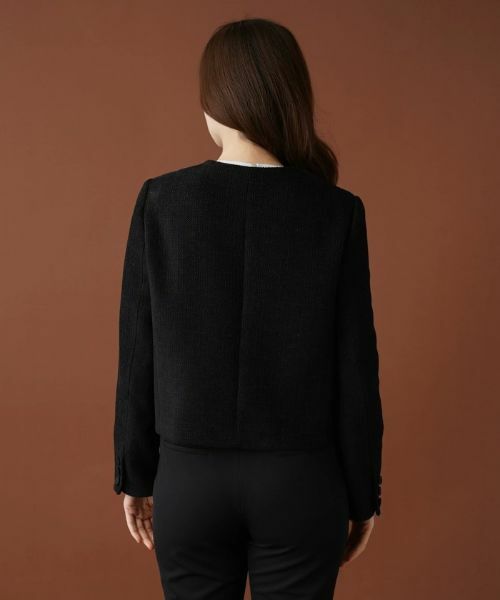Leilian / レリアン テーラードジャケット | ツイードノーカラージャケット【セレモニー】 | 詳細6