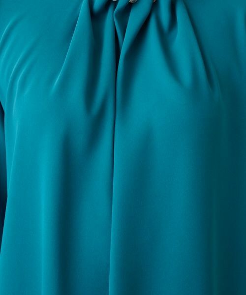 Leilian / レリアン シャツ・ブラウス | ビジューギャザーネックブラウス | 詳細13