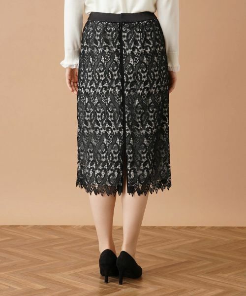 Leilian / レリアン ミニ・ひざ丈スカート | レースタイトスカート | 詳細7