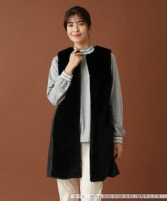 Leilian / レリアン テーラードジャケット | 異素材切替ロングジレ【MUSE BY ROCHAS Premiere】