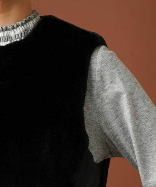 Leilian / レリアン テーラードジャケット | 異素材切替ロングジレ【MUSE BY ROCHAS Premiere】 | 詳細10