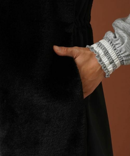 Leilian / レリアン テーラードジャケット | 異素材切替ロングジレ【MUSE BY ROCHAS Premiere】 | 詳細11