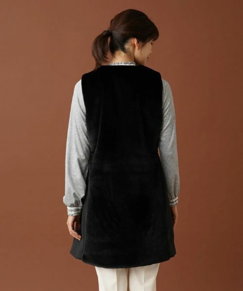 Leilian / レリアン テーラードジャケット | 異素材切替ロングジレ【MUSE BY ROCHAS Premiere】 | 詳細6