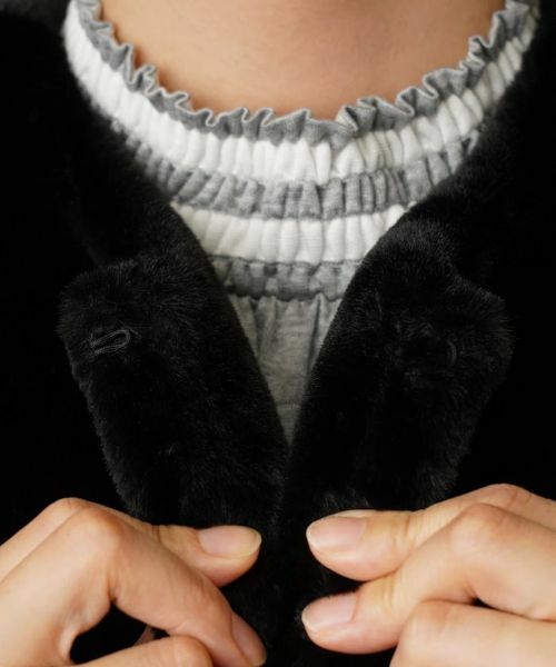 Leilian / レリアン テーラードジャケット | 異素材切替ロングジレ【MUSE BY ROCHAS Premiere】 | 詳細8