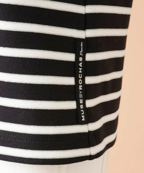 Leilian / レリアン カットソー | ラメボーダーカットソー【MUSE BY ROCHAS Premiere】 | 詳細11