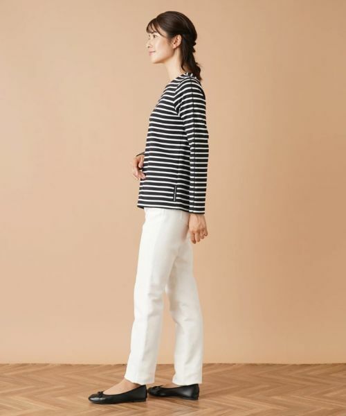 Leilian / レリアン カットソー | ラメボーダーカットソー【MUSE BY ROCHAS Premiere】 | 詳細2