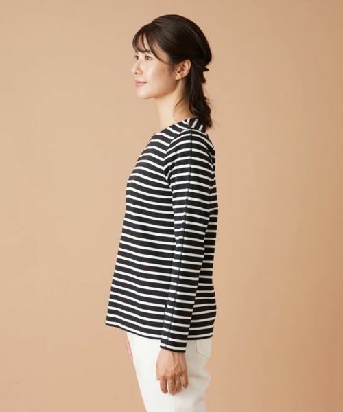 Leilian / レリアン カットソー | ラメボーダーカットソー【MUSE BY ROCHAS Premiere】 | 詳細5