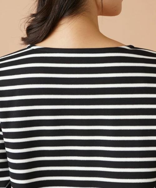 Leilian / レリアン カットソー | ラメボーダーカットソー【MUSE BY ROCHAS Premiere】 | 詳細8