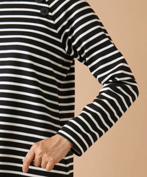 Leilian / レリアン カットソー | ラメボーダーラグランカットソー【MUSE BY ROCHAS Premiere】 | 詳細10