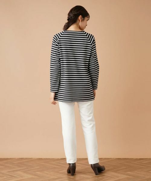 Leilian / レリアン カットソー | ラメボーダーラグランカットソー【MUSE BY ROCHAS Premiere】 | 詳細3