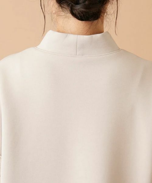 Leilian / レリアン スウェット | 袖切替ハイネックプルオーバー | 詳細14