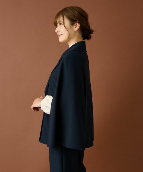 Leilian / レリアン テーラードジャケット | ケープ風ダブルジャケット | 詳細12