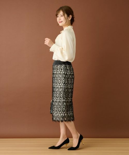 Leilian / レリアン シャツ・ブラウス | リボンフリルブラウス | 詳細10