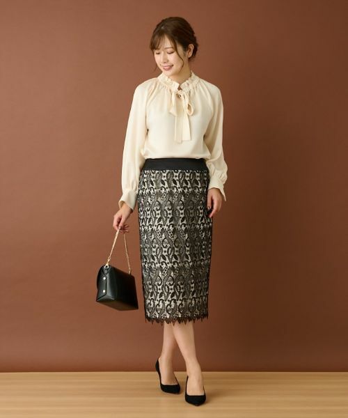 Leilian / レリアン シャツ・ブラウス | リボンフリルブラウス | 詳細11