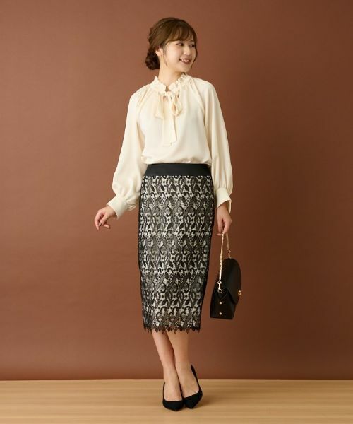 Leilian / レリアン シャツ・ブラウス | リボンフリルブラウス | 詳細12