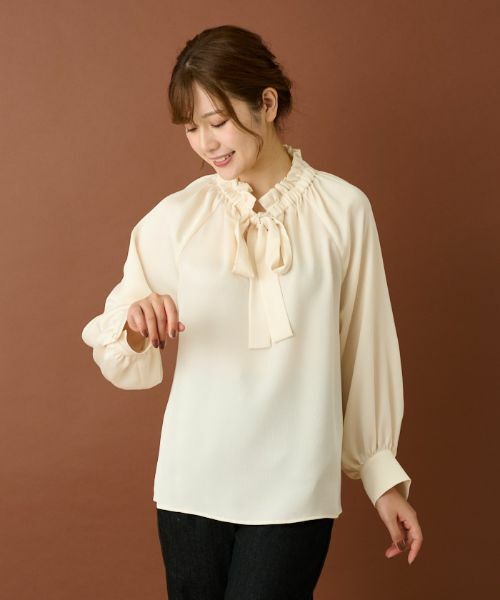 Leilian / レリアン シャツ・ブラウス | リボンフリルブラウス | 詳細14