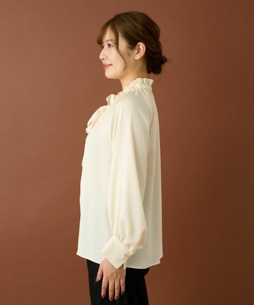 Leilian / レリアン シャツ・ブラウス | リボンフリルブラウス | 詳細3