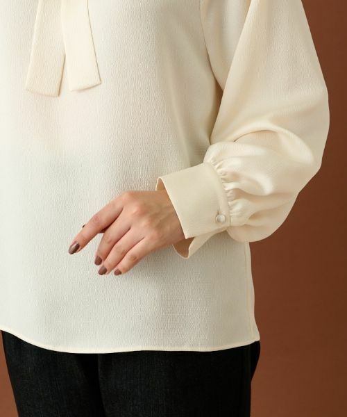 Leilian / レリアン シャツ・ブラウス | リボンフリルブラウス | 詳細7