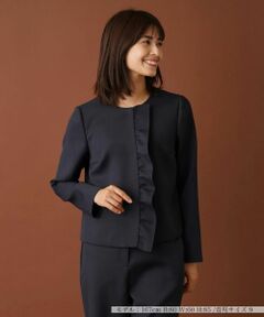 Leilian / レリアン テーラードジャケット | フリルノーカラージャケット