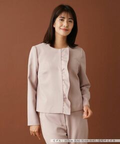 Leilian / レリアン テーラードジャケット | フリルノーカラージャケット